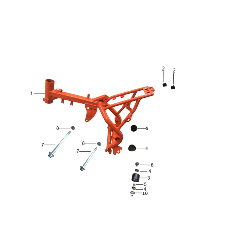 Pièces détachées - DIRT BIKE KAYO KMB60 20TH ANNIV - CHASSIS