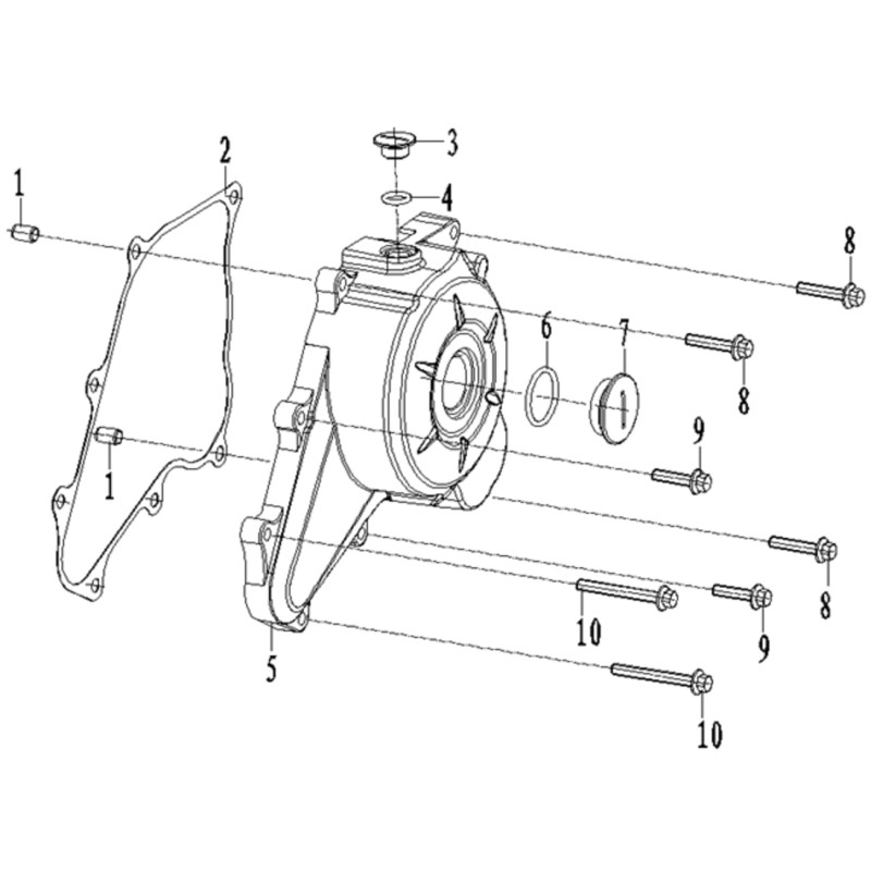 Pièces détachées - DIRT BIKE KAYO KMB60 20TH ANNIV - CARTER ALLUMAGE