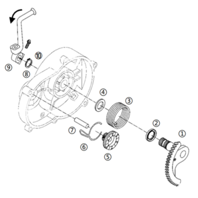 Pièces détachées - DIRT BIKE KAYO KT50 20EM - CARTER DE KICK