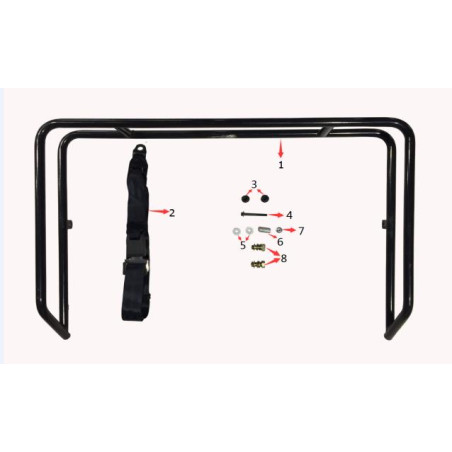 Pièces détachées - JEEP ENFANT 150CC AUTO 1+1 - Rampe et ceinture de sécurité