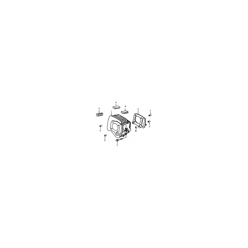 Pièces détachées - QUAD KAYO PREDATOR 125 (AT125) - Cylindre
