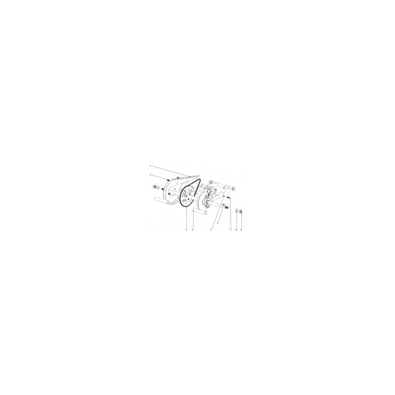 Pièces détachées - POCKET QUAD MINI BAZOU 50 - Bras arrière (variante)